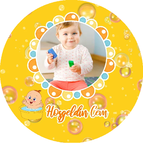 Yenidoğan Temalı Yuvarlak Açacak Magneti